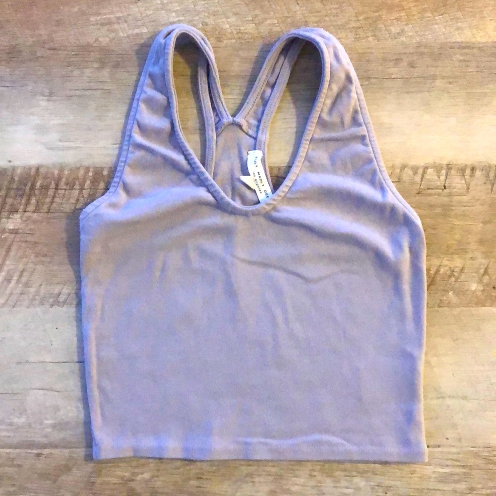 Truly Madly Deeply Racerback Crop Top